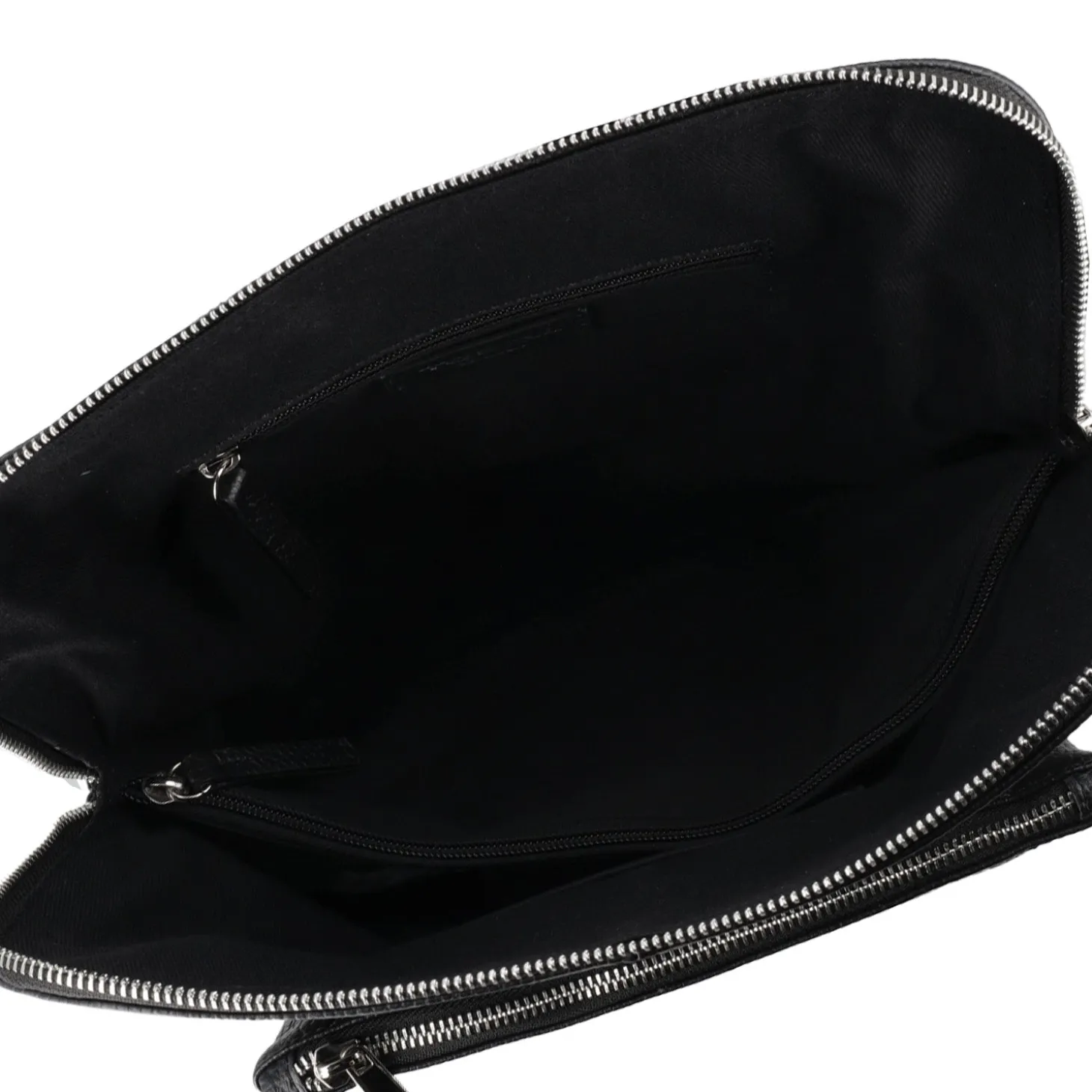 ZAINO IN PELLE CON CHIUSURA A ZIP COLORE NERO