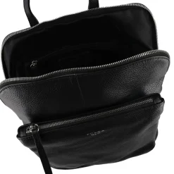 ZAINO IN PELLE CON CHIUSURA A ZIP COLORE NERO
